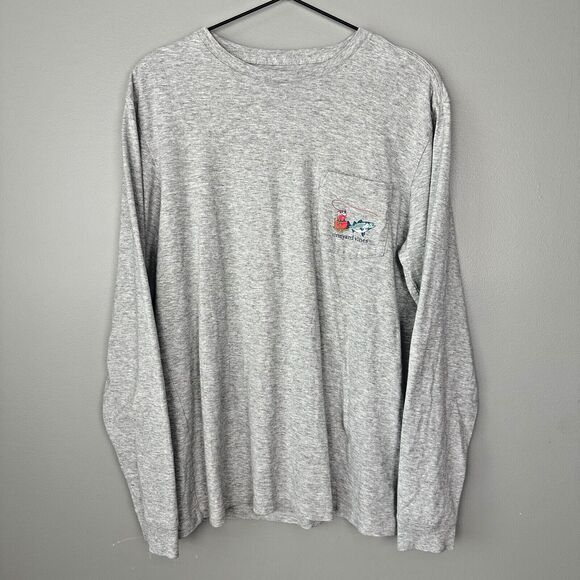 Vineyard Vines Santa Flying Through the Night Mens Long Sleeve Small - Picture 2 of 5